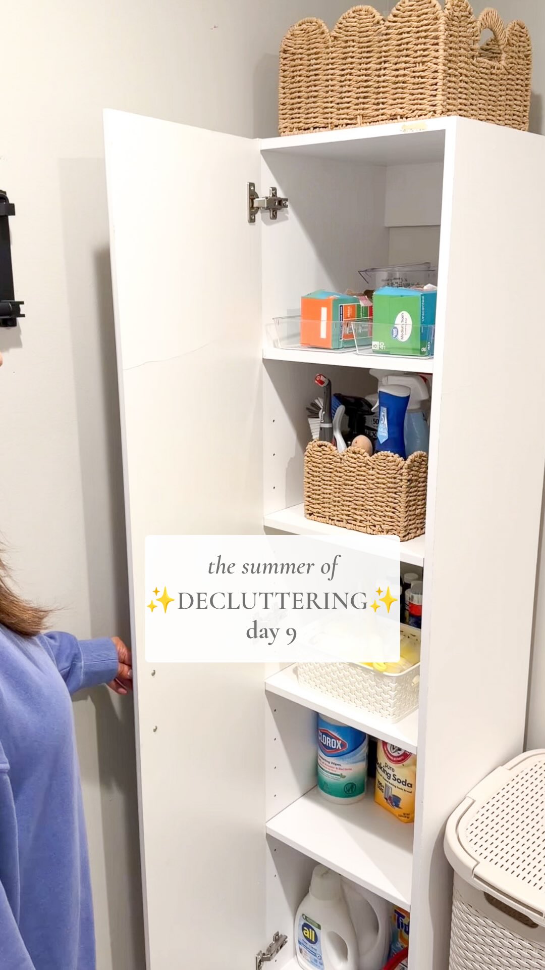 Decluttered more in our laundry room ✨🧺 #declutter #summerofdecluttering #declutterwithme #declutteredhome #declutteringtips