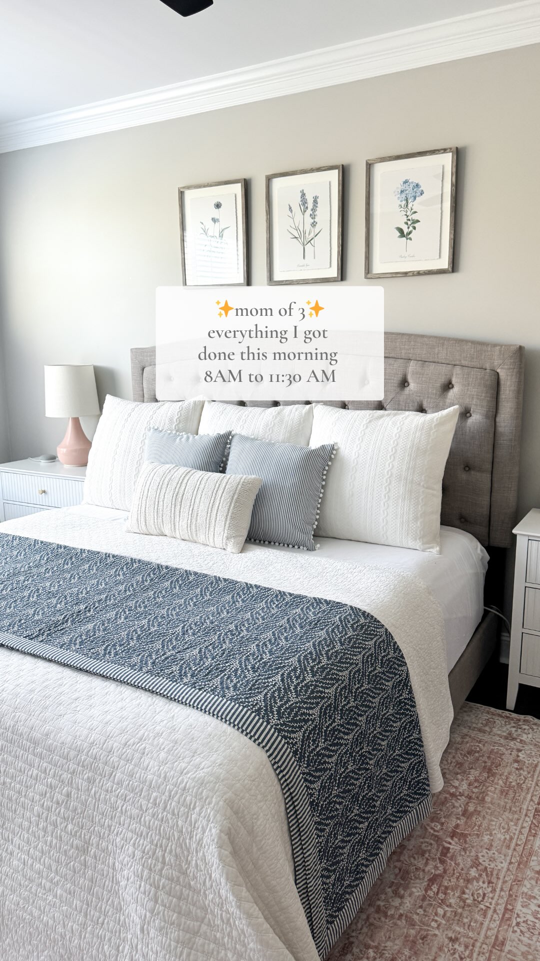 As soon as the baby goes down for his first nap, I clock in to get as much as I can done 🫡 somehow mornings fly by and I’m always left wondering what I actually accomplished but l am happy with what I got done today! #momof3 #momroutine #morningproductivity #morningroutine #naptimeproductivity
